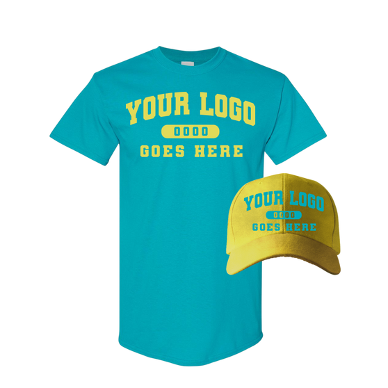 Combo GJK004 Yellow / Tropical Blue Tee