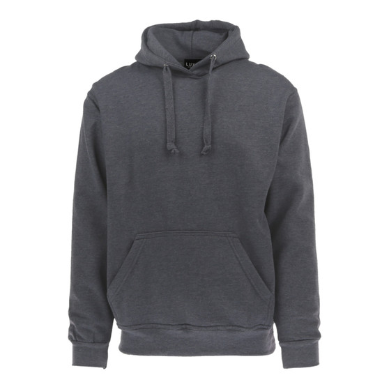 Adult Solid Hoodie Heather Navy