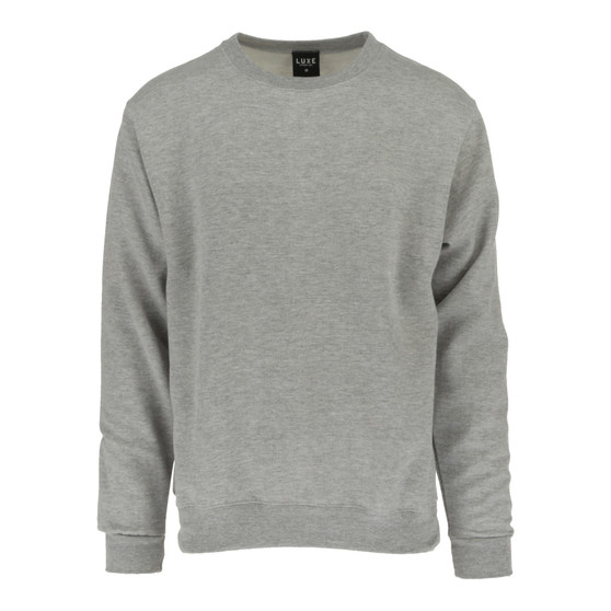 Adult Solid Crewneck Heather Grey CN-100