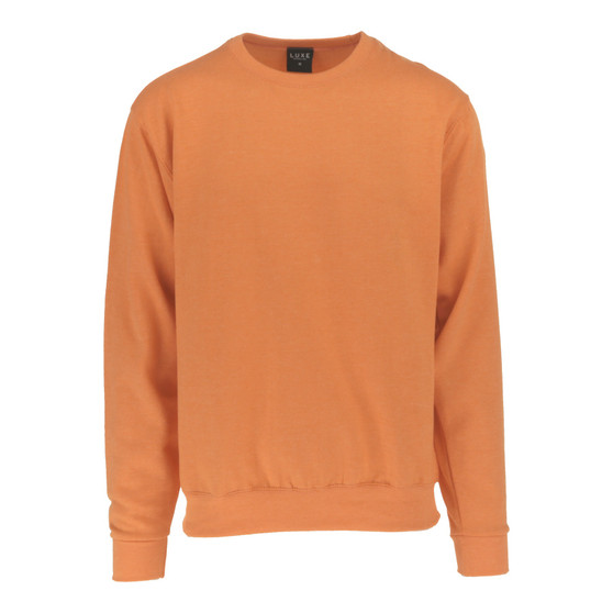 Adult Solid Crewneck Heather Orange CN-100