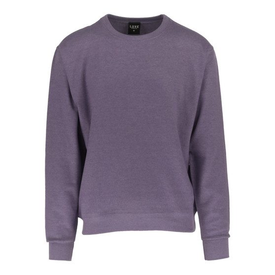 Adult Solid Crewneck Heather Purple CN-100