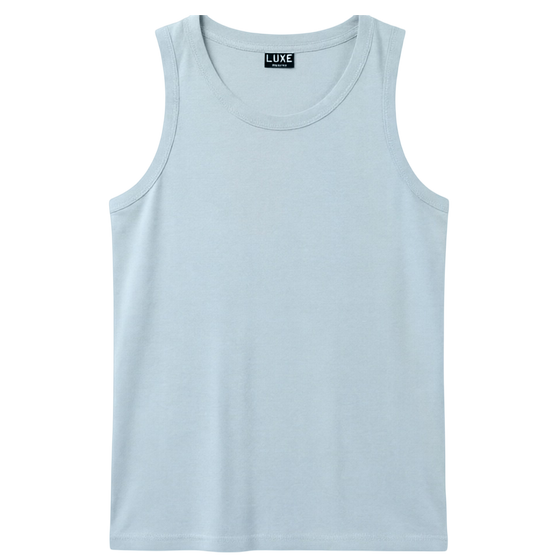 Adult Solid Tank Top Chambray (TT-100)