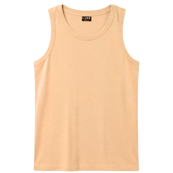 Adult Solid Tank Top Appricot (TT-100)