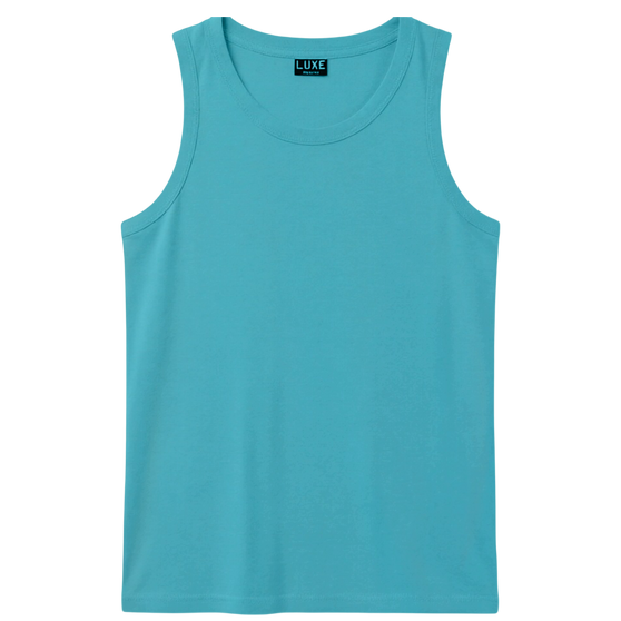 Adult Solid Tank Top Lagoon Blue (TT-100)