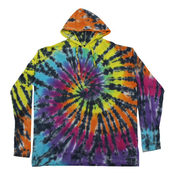 Adult Tie-Dye Hooded Long Sleeve #507