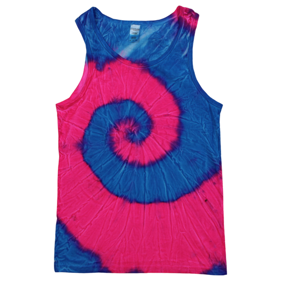 Tie-Dye Tank Top Blue Bubblegum -TD-TT
