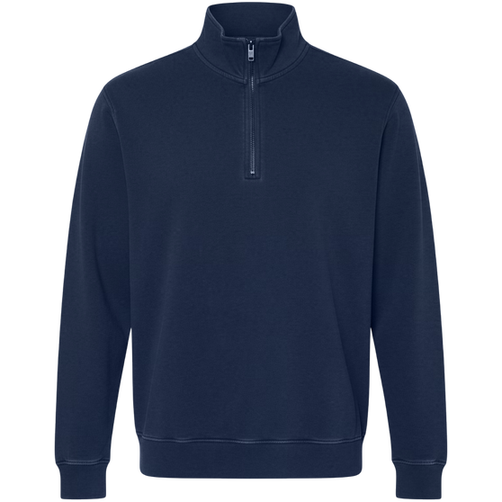 Adult Garment Dye Quarter Zip True Navy (GDQZ-100)