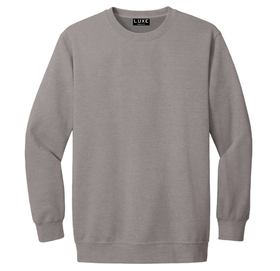 Adult Garment Dye Crewneck Grey (GDCN-100)