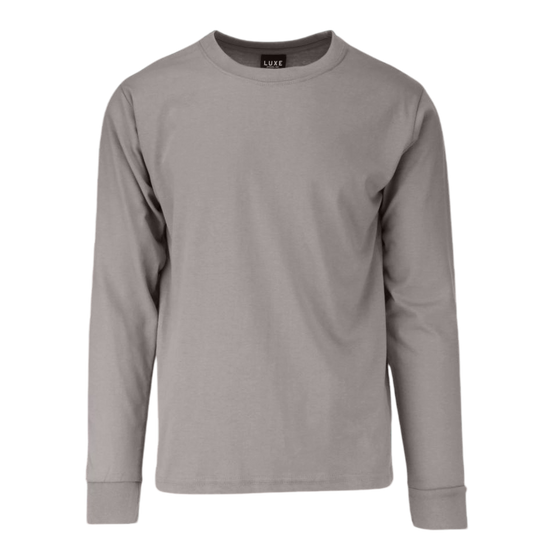 Adult Garment Dye Long Sleeve Grey (GDLS-100)
