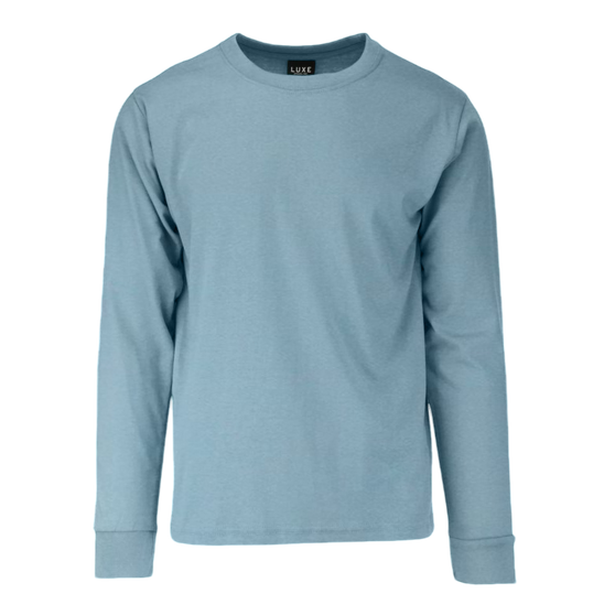 Adult Garment Dye Long Sleeve Ice Blue (GDLS-100)