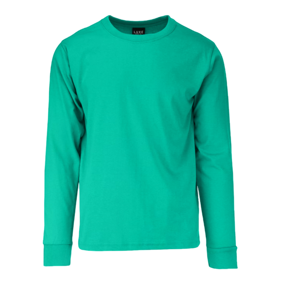 Adult Garment Dye Long Sleeve Island Green (GDLS-100)