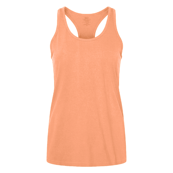 Adult Garment Dye Racerback Tank Neon Cantaloupe (GDRB-100)