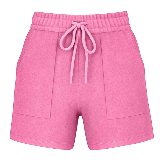 Women's Garment Dye Shorts Neon Pink (GDWS-100)