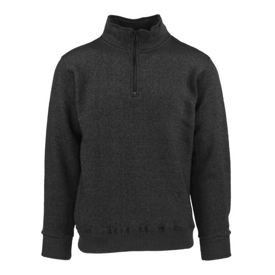 Adult Nantucket Quarter Zipper Black NQZ-100