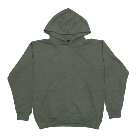 Youth Hoodie Heather Forest Green (H-200)