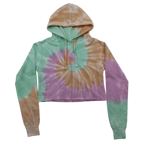 Junior Tie-Dye Croptop Hoodie #502