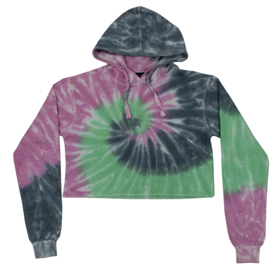 Junior Tie-Dye Croptop Hoodie #503