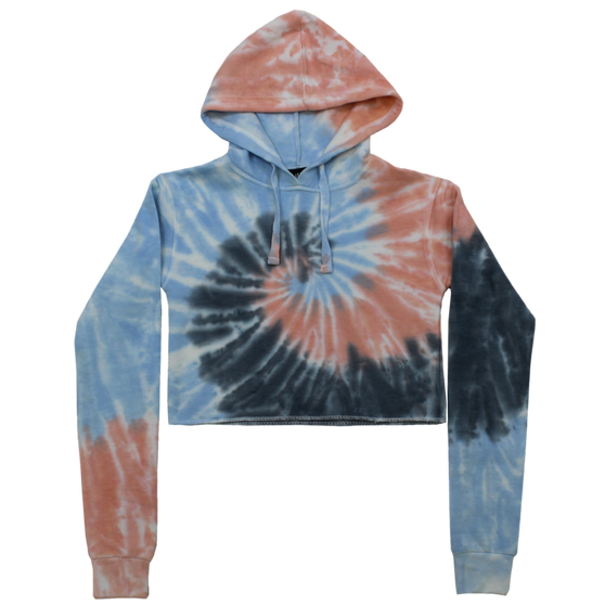 Junior Tie-Dye Croptop Hoodie #505