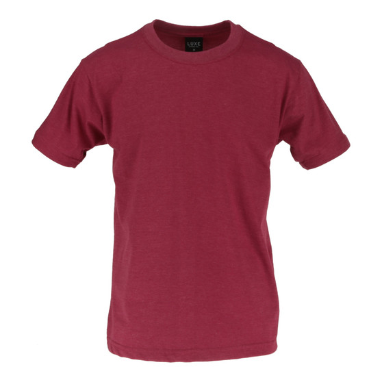 Toddler Solid T-Shirts Heather Cardinal T-300