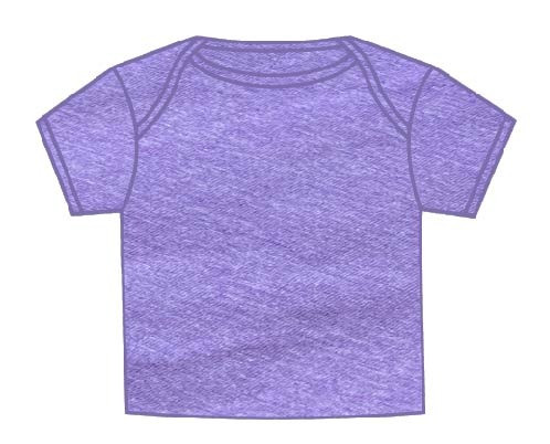 Toddler Solid T-Shirts Heather Purple T-300