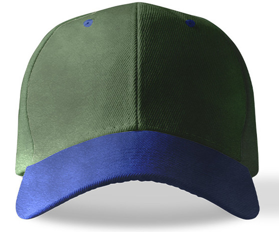 Two Tone Caps 1201 Olive/Blue