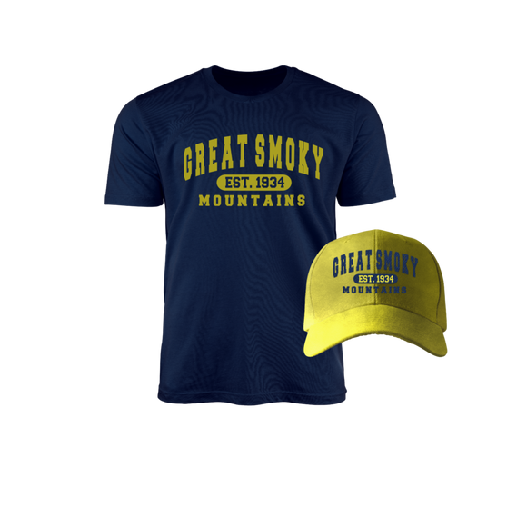 Combo 1201 Dk. Yellow/Blue & Heather Navy