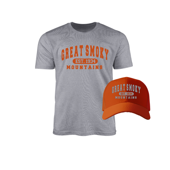 Combo GJK004 Orange & Heather Grey