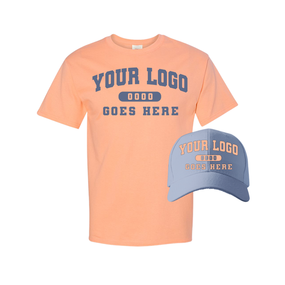 Combo PS1400 Saxblue / Peach Tee