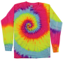 Adult Long Sleeve Tie-Dye T-shirt Ice Breaker (TD-LS)