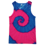 Tie-Dye Tank Top Blue Bubblegum -TD-TT