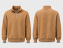 Diamond Quarter Zipper Toasted Coconut