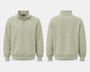 Diamond Quarter Zipper Sage