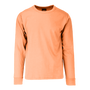 Adult Garment Dye Long Sleeve Neon Cantaloupe (GDLS-100)