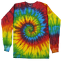 Youth Long Sleeve Tie-Dye T-shirt Traditional Burst (YTD-LS)