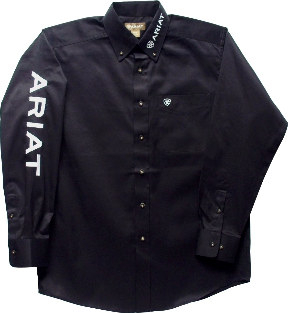 Ariat Mens Black Embroidered Team Logo Shirt 10017497