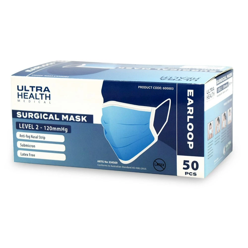 Product photo: Ultra Health · 50-mask box