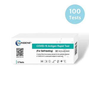 Clungene COVID-19 Rapid Antigen Self Test Kit - 5 PACK/BOX - 100 Tests