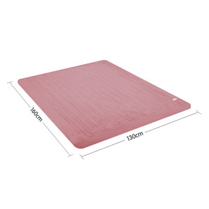 Laura Hill Electric Heated Blanket Throw Soft Coral Fleece w/ 9 Heat Settings - Pink
