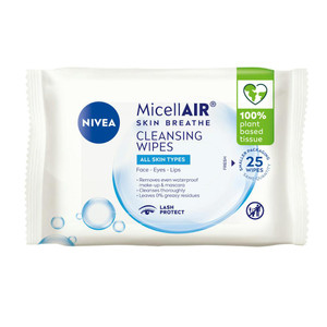 NIVEA MicellAIR(R) Biodegradable Cleansing Wipes