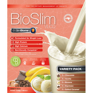 BioSlim VLCD Shake SlimBiome Variety Pack 12x46g