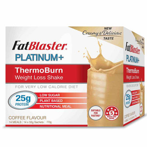 FatBlaster Platinum + ThermoBurn Weight Loss Shake Coffee 14x 55g Sachets
