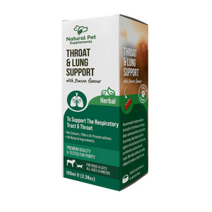 Throat and Lung Support Herbal Tincture For Dogs and Cats