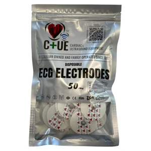 ECG Electrodes Packet of 50, Teardrop shape 35x40mm Foam