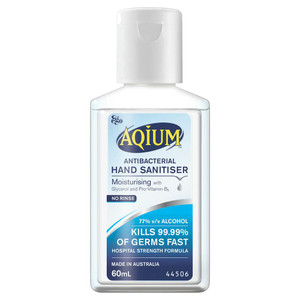 Ego Aqium Antibacterial Hand Sanitiser 60ml - 100099423