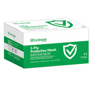 Coshield Surgical General 3 Ply Blue Face Masks - 1000 Masks (20 Boxes)