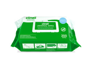 Clinell Universal Wipes 200 Soft Pack