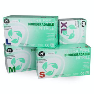 Ultra Feel Biodegradable Nitrile Gloves  (100pcs) - 100271431