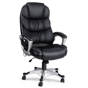 Artiss Heated 8 Point Executive Massage Office Chair - Black