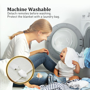 Laura Hill Double Electric Heated Underlay Blanket Fleecy Fabric with Timer