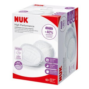 NUK High Performance Disposable Breast Pads, 60 Pack